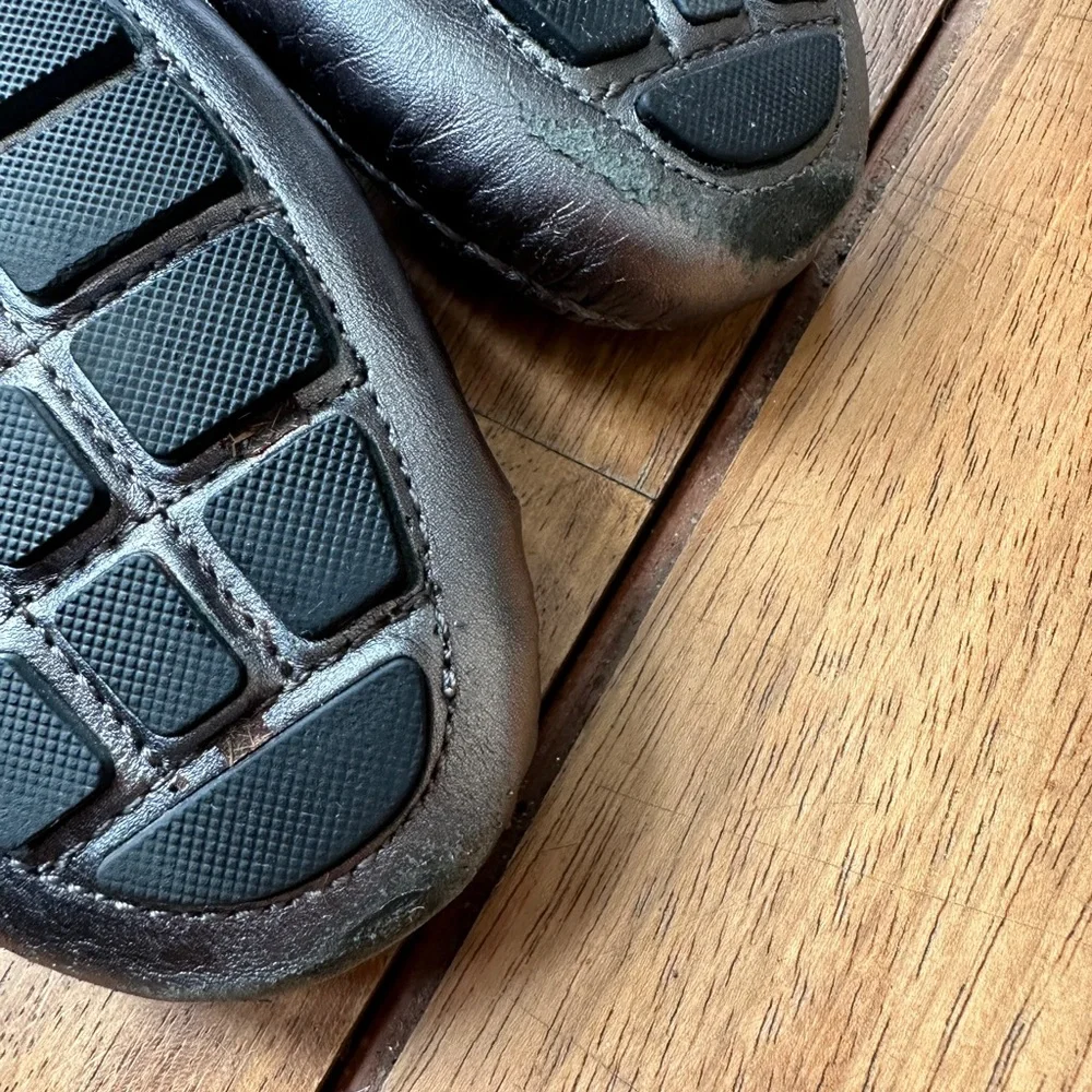 Lauren by Ralph Lauren Caitlyn Driving Loafer In Pewter, Size 6B